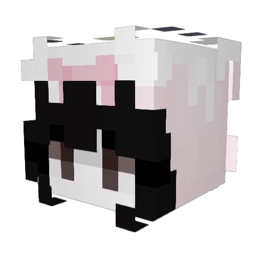 aiaigang Minecraft avatar head, 3D render