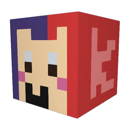 aiamgodar Minecraft avatar head, 3D render