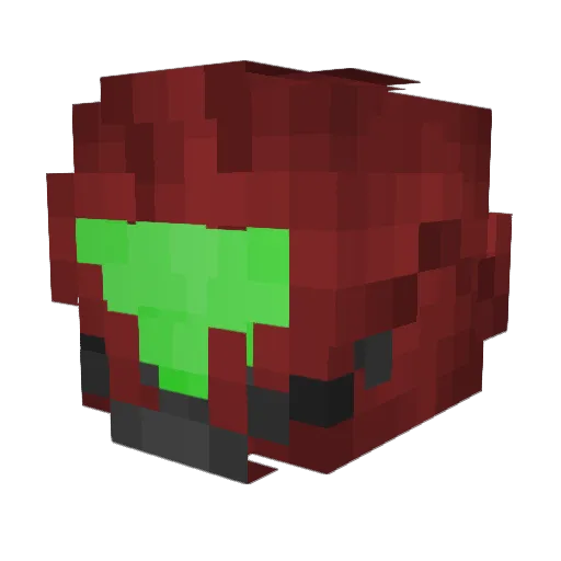 aibastu Minecraft avatar head, 3D render