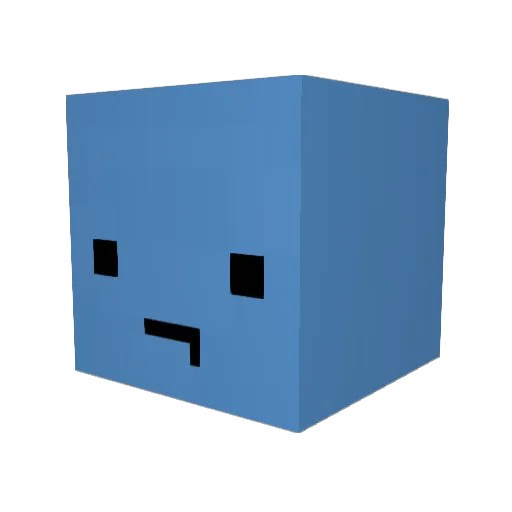 aiboy Minecraft avatar head, 3D render
