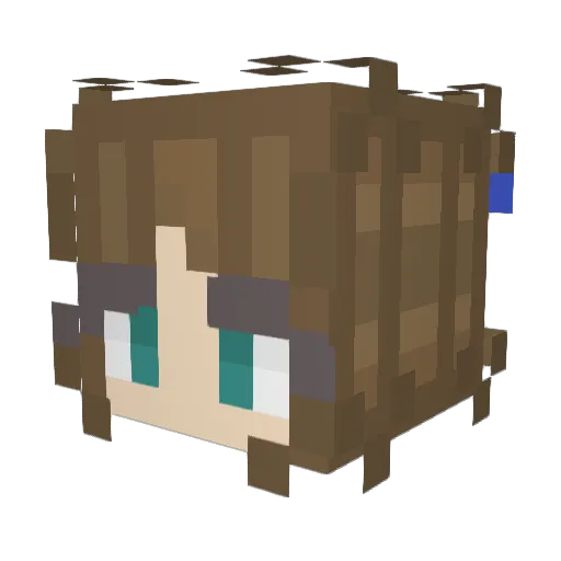 aic2002 Minecraft avatar head, 3D render