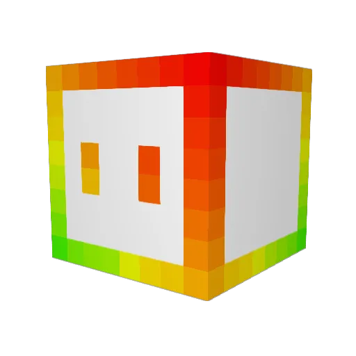 aichouruike5dai Minecraft avatar head, 3D render