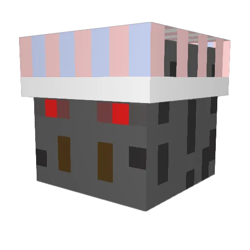 aid90 Minecraft avatar head, 3D render