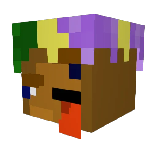 aidan_k Minecraft avatar head, 3D render
