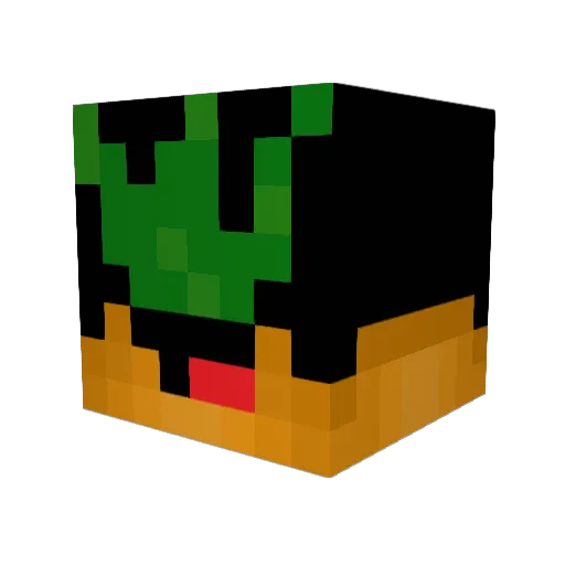 aidanandalex Minecraft avatar head, 3D render