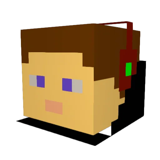 aidane29 Minecraft avatar head, 3D render