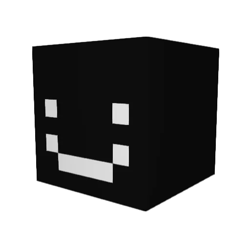 aidc Minecraft avatar head, 3D render