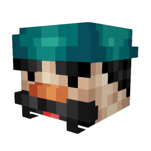 aiden0023 Minecraft avatar head, 3D render