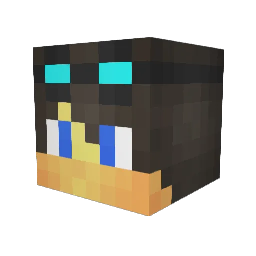 aiden78 Minecraft avatar head, 3D render