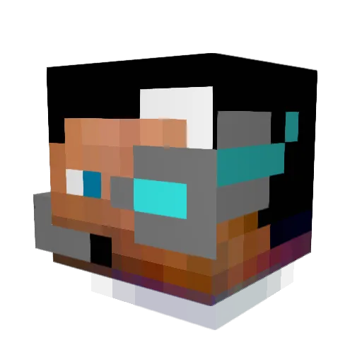 aidencrazyman Minecraft avatar head, 3D render
