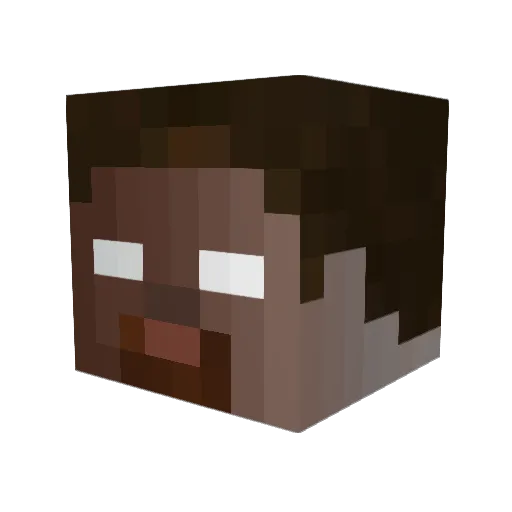 aidenisdumb Minecraft avatar head, 3D render