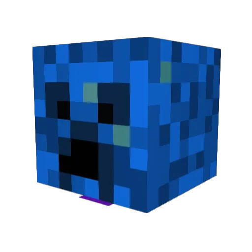 aidernator Minecraft avatar head, 3D render