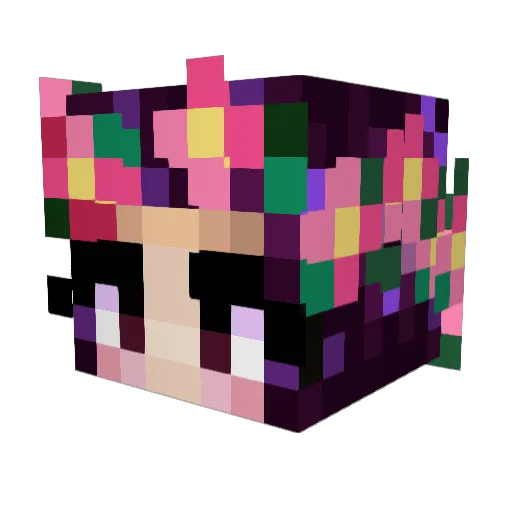 aidisss Minecraft avatar head, 3D render