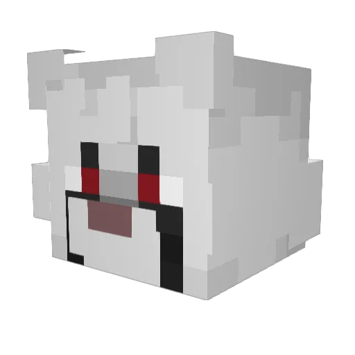 aidrot Minecraft avatar head, 3D render