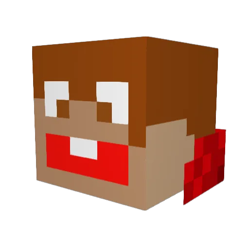 aidynZX Minecraft avatar head, 3D render