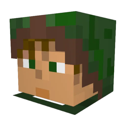 aidytnt168 Minecraft avatar head, 3D render