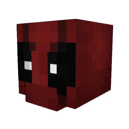 aikester Minecraft avatar head, 3D render