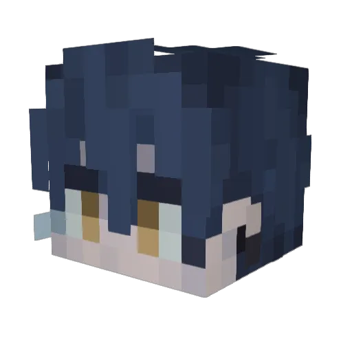 aikha Minecraft avatar head, 3D render
