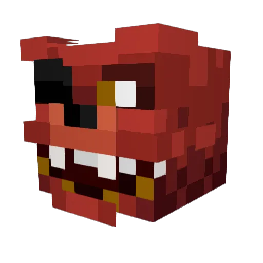 aiki1125 Minecraft avatar head, 3D render