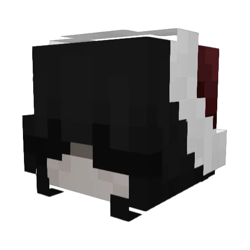 aiklora Minecraft avatar head, 3D render