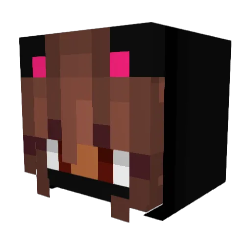 aikukoe Minecraft avatar head, 3D render