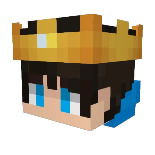 aikun_lanqiu Minecraft avatar head, 3D render