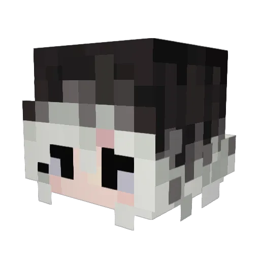 aiky0i Minecraft avatar head, 3D render