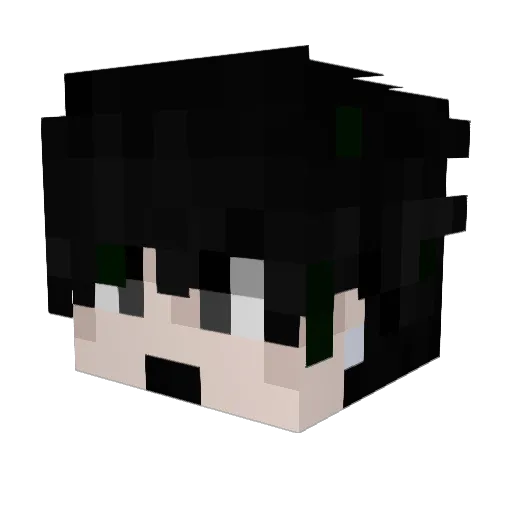 aila111 Minecraft avatar head, 3D render