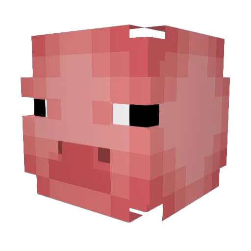 ailaburger Minecraft avatar head, 3D render