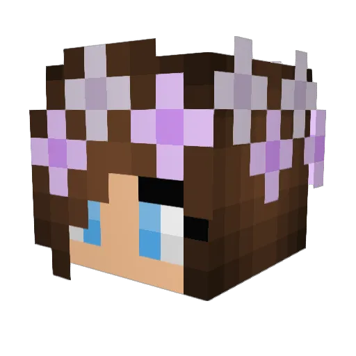 ailamemiaj Minecraft avatar head, 3D render