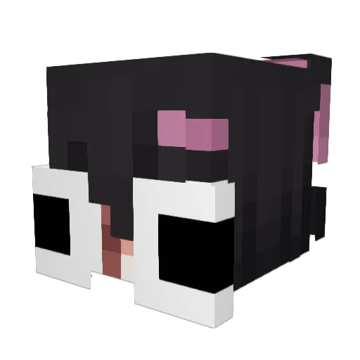 ailw Minecraft avatar head, 3D render