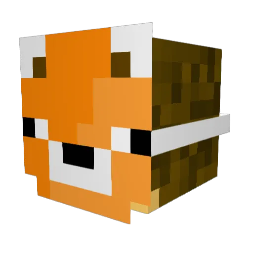 aimbotH20 Minecraft avatar head, 3D render