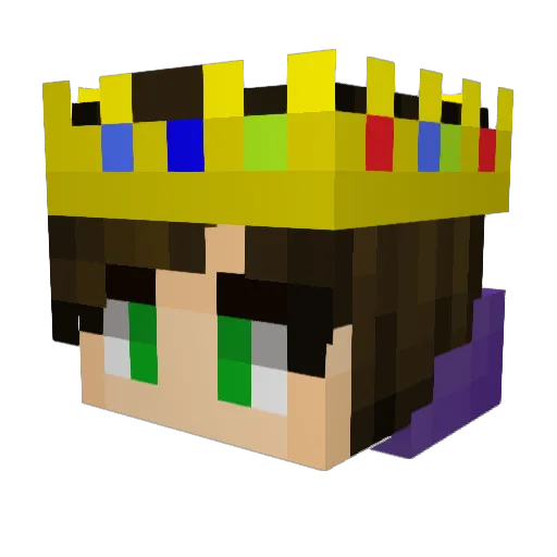 aimbotpieYT Minecraft avatar head, 3D render