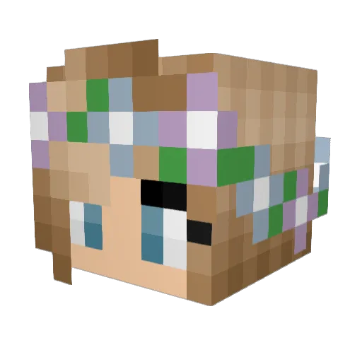 aimeeholland Minecraft avatar head, 3D render