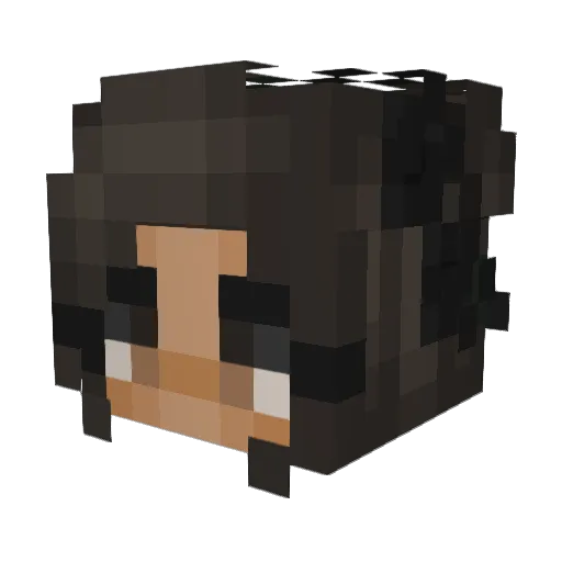 aimeejaihall Minecraft avatar head, 3D render