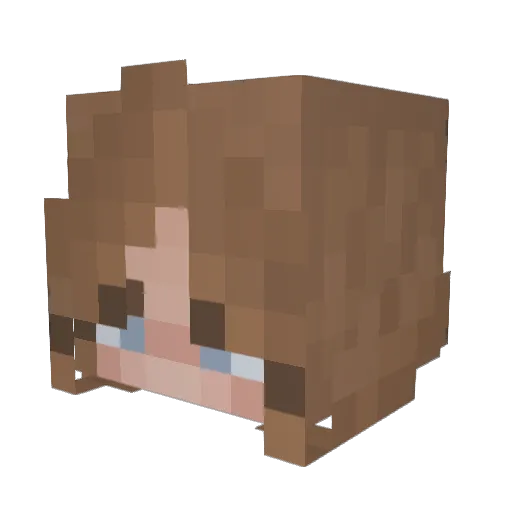 aimeexrose Minecraft avatar head, 3D render