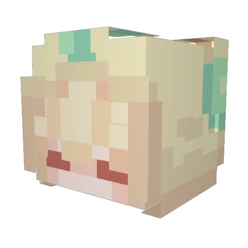 aimeezy Minecraft avatar head, 3D render