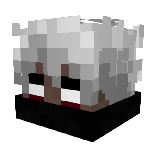 aimerien Minecraft avatar head, 3D render