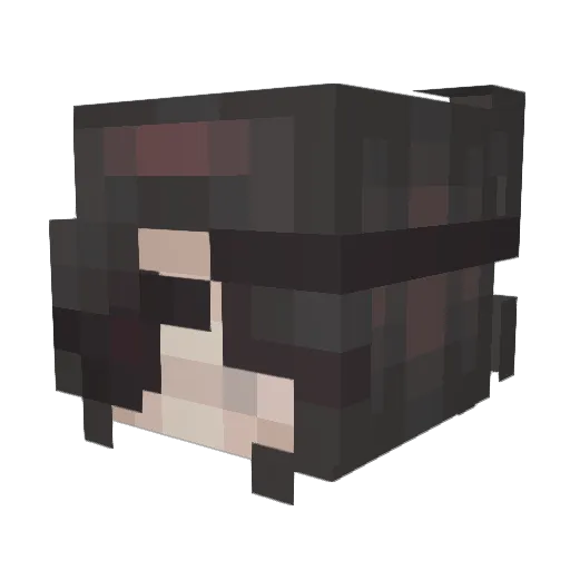 aimey_ Minecraft avatar head, 3D render