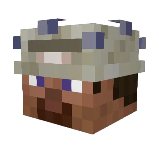 aimman Minecraft avatar head, 3D render