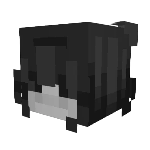 aimsloposu Minecraft avatar head, 3D render
