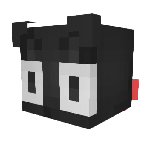 aimsuu Minecraft avatar head, 3D render