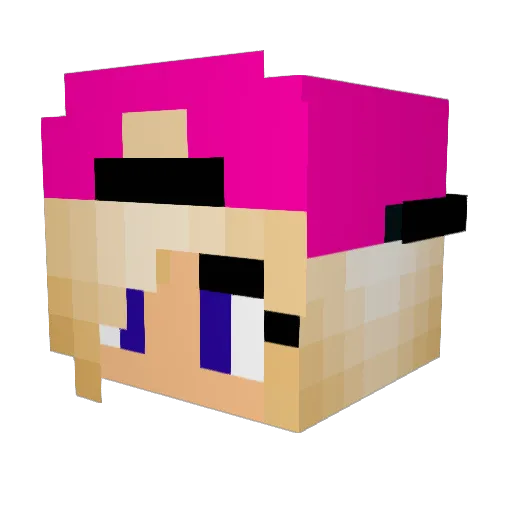 aina1807 Minecraft avatar head, 3D render
