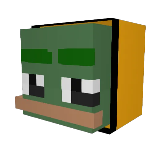 ainaracruss Minecraft avatar head, 3D render