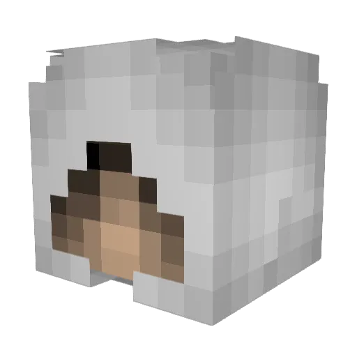 ainasmorsa Minecraft avatar head, 3D render