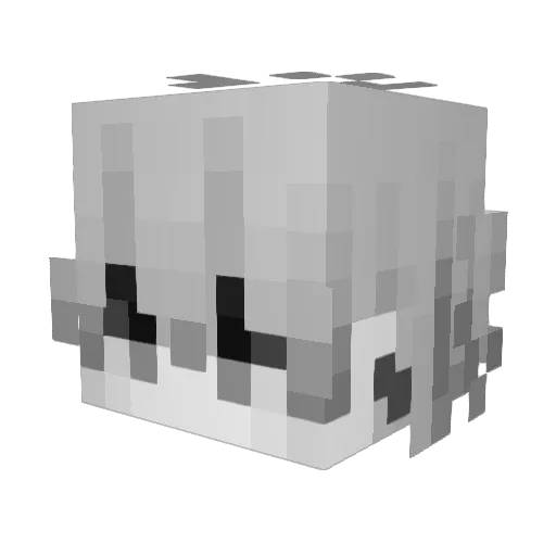 aintbleed Minecraft avatar head, 3D render