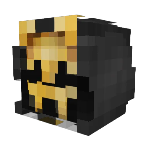 aintfullyhere Minecraft avatar head, 3D render