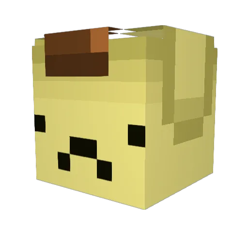 aipiyo Minecraft avatar head, 3D render