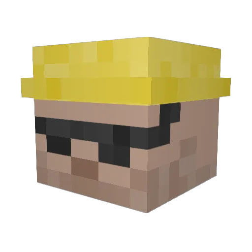 airb0und Minecraft avatar head, 3D render