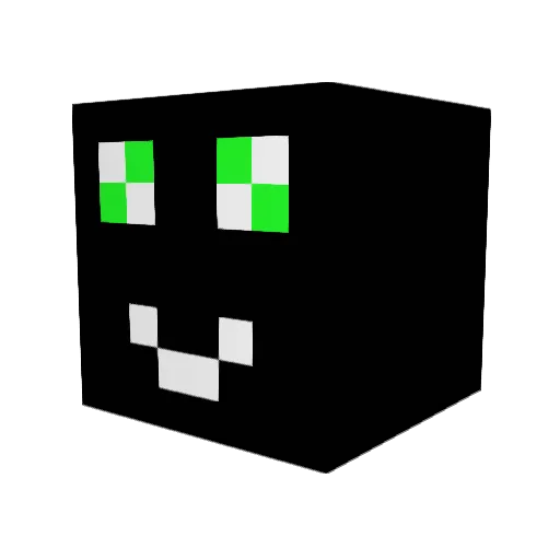 airbus300 Minecraft avatar head, 3D render